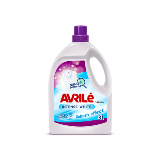 Гель для стирки белого белья  Avrile White 3л (50 стирок)